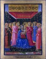 欧洲12-19世纪油画六_GOZZOLLI, Benozzo - The Virgin and Child with Angels